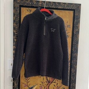 Victoria’s Secret PINK grey fleece pullover half zip